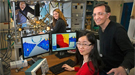 Brookhaven Lab scientists (from left) Kumudu Mudiyanselage, Ashleigh Baber, Fang Xu, and Dario Stacchiola.