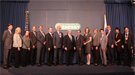Lawrence award winners posed with Energy Secretary Moniz.