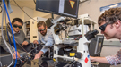 From left: Kaiyuan Yao, Nick Borys, and P. James Schuck, seen here at Berkeley Lab’s Molecular Foundry, measured a property in a 2-D material that could help realize new applications