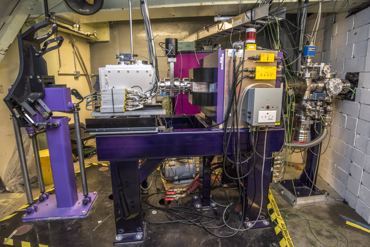 FIONA is a new system at Berkeley Lab's 88-Inch-Cyclotron that enables direct mass number measurements of superheavy elements. (Credit: Marilyn Chung/Berkeley Lab)