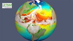 The new E3SM earth system model can simulate storms with surface winds faster than 150 miles per hour. 