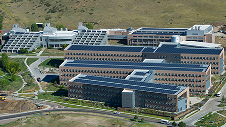 Aerial view of the National Renewable Energy Laboratory