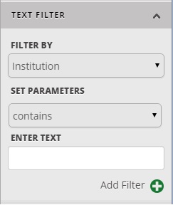 Maptive Text Filter