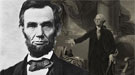Collage of President Lincoln and President Washington